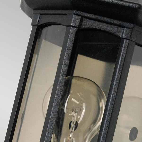 Elewacyjna lampa ogrodowa Newbury GZH-NB7 Garden Zone IP44 przezroczysta czarna