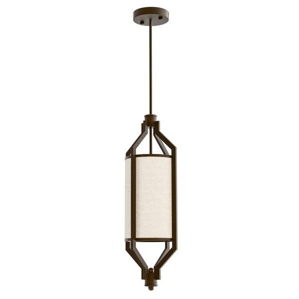 Zwisająca pojedyncza lampa do salonu Zundo Chocco 20 OR85877 brązowa