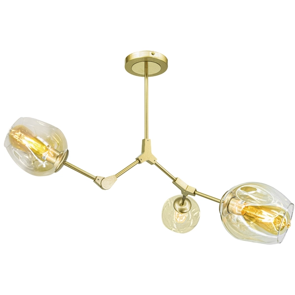 Złota lampa sufitowa 1962/3 GOLD 21QG modernistyczna