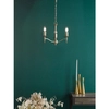 Świecznikowa lampa wisząca Marble MAR5345-EH Dar Lighting regulowana do jadalni złota