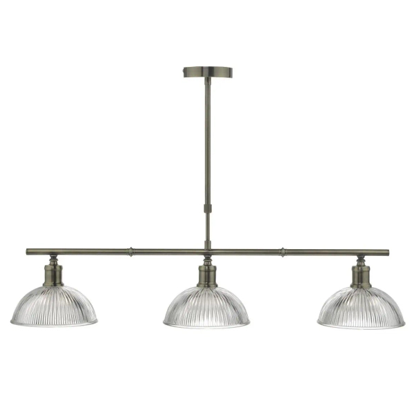 Lampa sufitowa do kuchni Dara DAR0375 nad wyspę szklany mosiądz