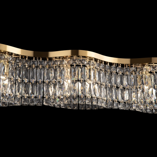 Kryształowa lampa wisząca Dune DIA005PL-06G Maytoni glamour złota