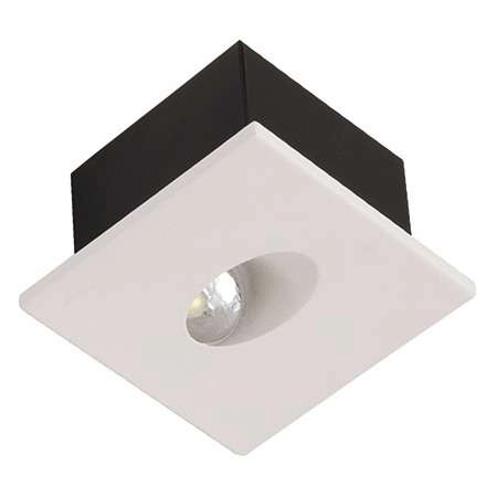 Schodowa LAMPA ścienna HL957L 02616 Ideus podtynkowa OPRAWA metalowa LED 3W 4000K kwadratowy WPUST biały