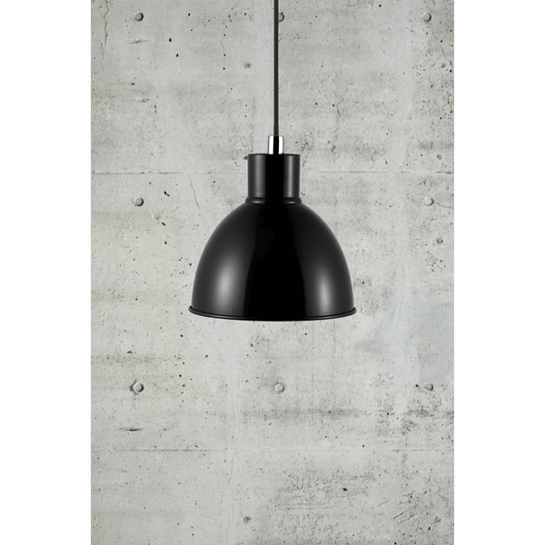 Kopułowa lampa wisząca POP 45833003 nad stół czarny