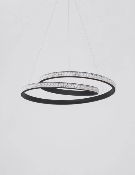 LAMPA wisząca OBERA LE41713 Luces Exclusivas metalowa OPRAWA zwis LED 25W 3000K spirala czarna
