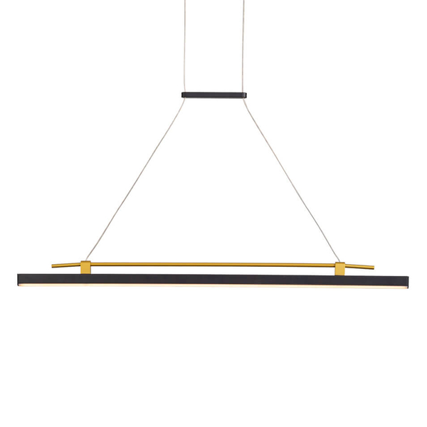Wisząca lampa Merlot PND-54638F-16W-3K-BK-GD Italux LED 16W 3000K czarny złoty