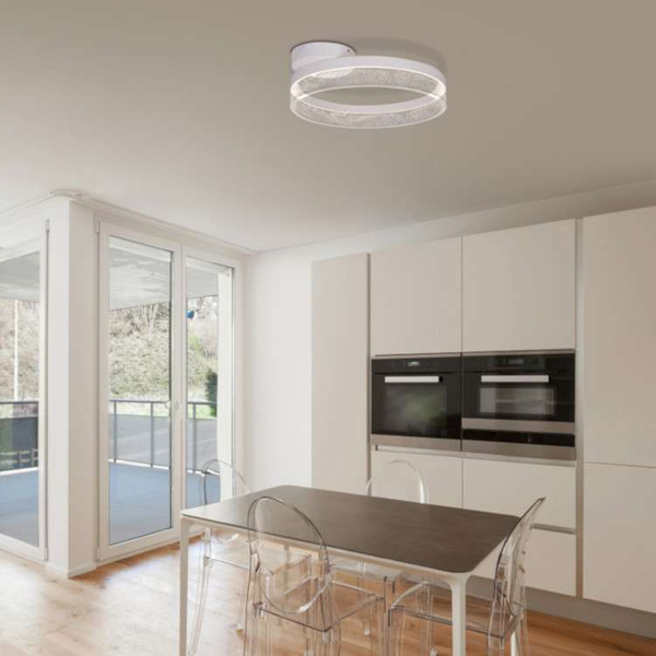 Plafon LAMPA sufitowa SMITTY 68225-24 Globo metalowa OPRAWA okrągła LED 24W 4000K ring biała