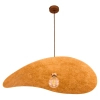 Falowana lampa wisząca LEAF brązowa miedziana 1xE27 nad wyspę 41920