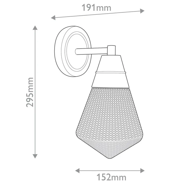 Naścienna lampa do jadalni Willard QN-WILLARD-1WB-VBS-PG mosiądz