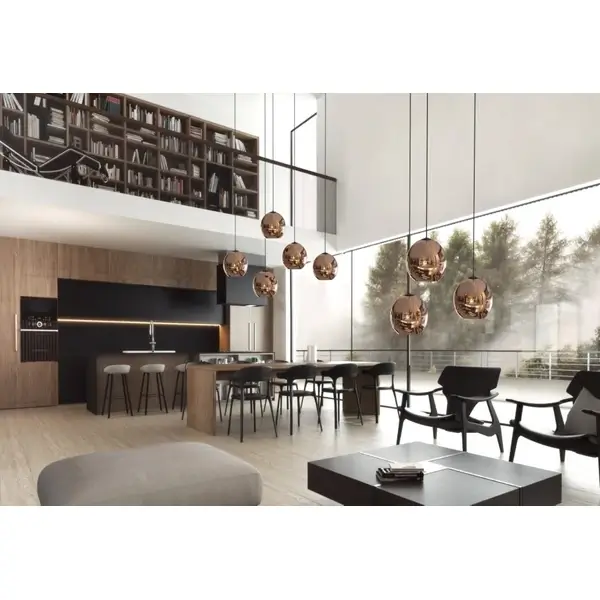 Klosz sufitowy Cameleon Polaris 10201 Nowodvorski szklany miedziany