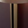 Ścienna lampa hampton L&-195452 Light& z abażurem ecru mosiądz