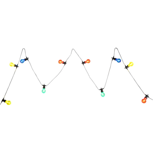 Kolorowy łańcuch do ogrodu 6,2m 10 LED 250W IP44 multikolor