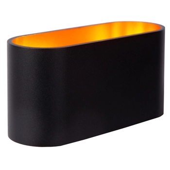Metalowa lampa ścienna XERA 23254/01/30 Lucide czarna złota