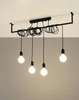 LAMPA wisząca SL.0895 metalowa OPRAWA loftowy ZWIS przewody czarne