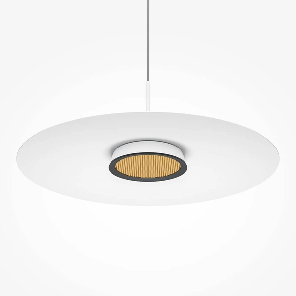 Okrągła lampa zwieszana El MOD041PL-L15W3K1 LED 12W 3000K biały czarny