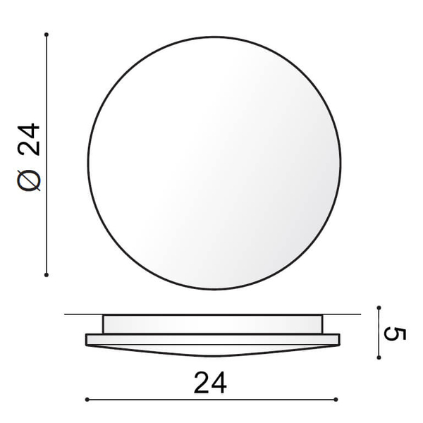 Ścienna lampa Ancona AZ2853 LED 24W 3000K IP54 do pokoju biała