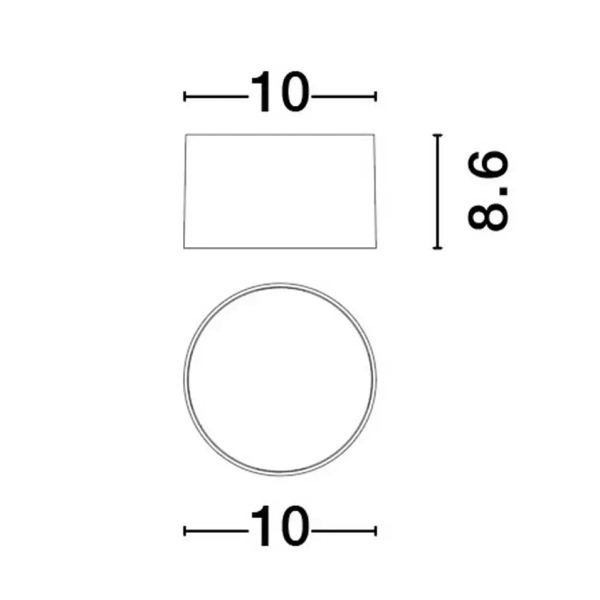 Downlight sufitowy BRENAS biały LE44391 LED 10W 3000K tuba spot