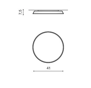 Lampa sufitowa Cortona AZ2736 LED 24W 4000K round czarna