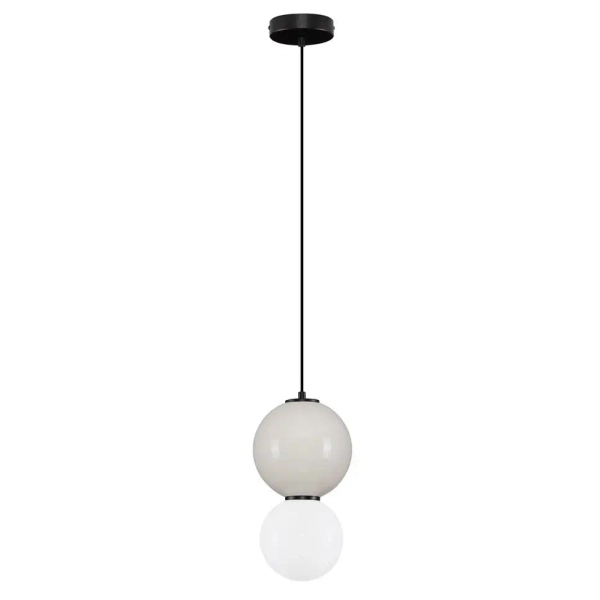 Wisząca lampa okrągła JORELIA LE45250 LED 6W 3000K szklana szara biała