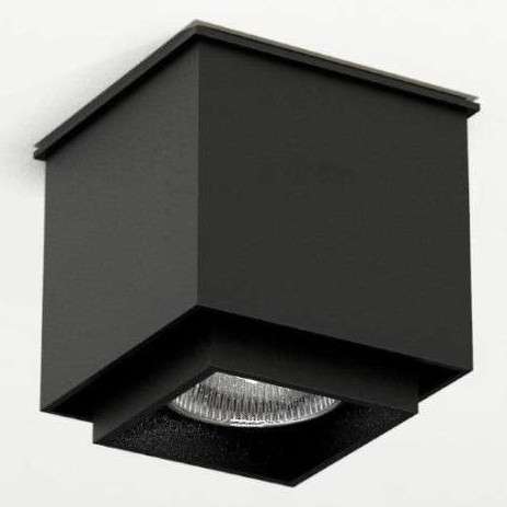 Downlight LAMPA plafon KAZO 1107 Shilo natynkowa OPRAWA reflektorowa do łazienki kostka cube czarna