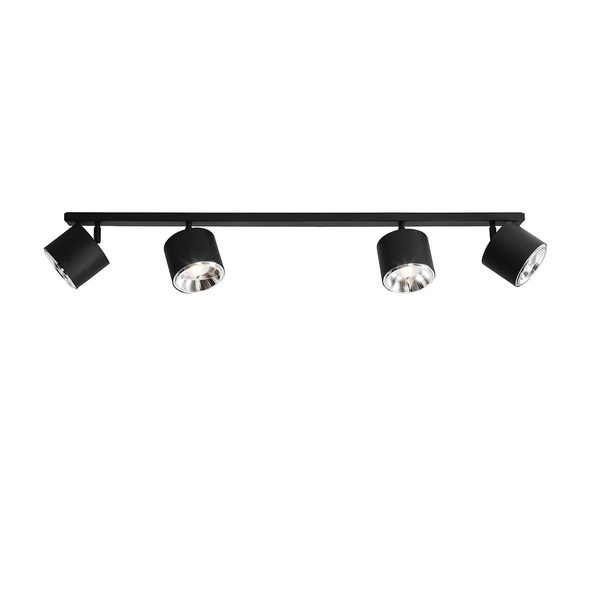 Ruchoma lampa sufitowa Bot 1047PL_L1 metalowe spoty do przedpokoju czarne