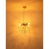 Wisząca lampa z kryształkami Queena 64138HG do kuchni nad stół złota
