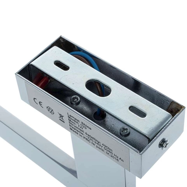 Kinkiet LAMPA ścienna SHINE ML029 Milagro metalowa OPRAWA LED 7W 4000K nad lustro do łazienki galeryjka IP44 chrom