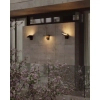 Elewacyjna lampa z czujnikiem ruchu LADIS czarna W0471 LED 20W 3000K IP65 nad garaż