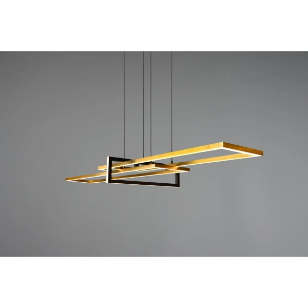 Wisząca lampa SALINAS 320310308 czarna złota LED 34W 3000K 150cm