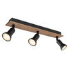 Lampa sufitowa z regulacją Drew 57998-3W drewno czarna