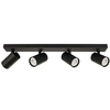 Sufitowa LAMPA plafon LACONI SPL-2813-4B-BL Italux regulowana OPRAWA metalowe reflektorki czarne