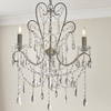 Żyrandol z kryształkami L&-195524 Light& pałacowy na łańcuchu srebrny