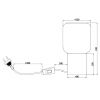 Loftowa lampka nocna Nico R50591008 RL Light szklana złota przydymiona