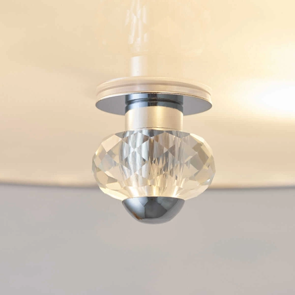 Kryształowa lampa sufitowa Hudson HUDSON-3CH Endon chrom przezroczysta