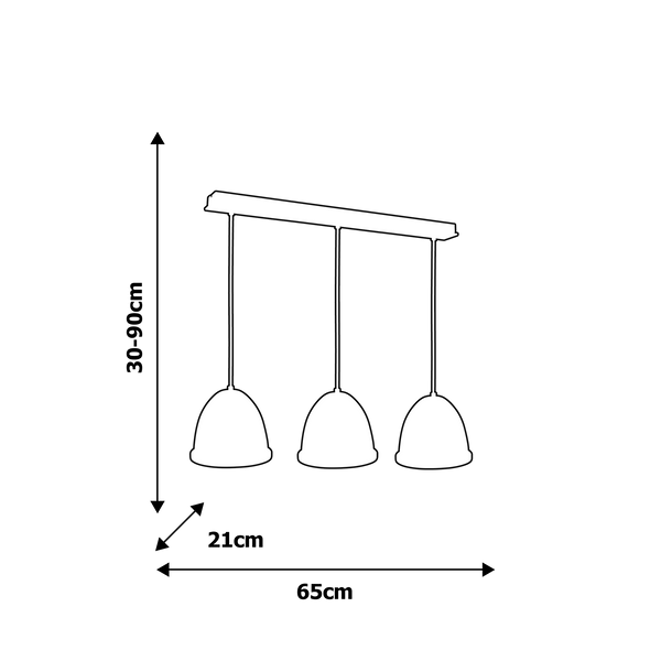 Skandynawska LAMPA wisząca STUDIO MLP8850 Milagro metalowa OPRAWA listwa ZWIS hygge biały drewno