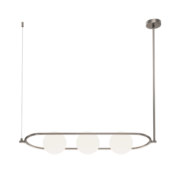 Metalowa lampa wisząca Erich MOD221PL-03N kule chrom