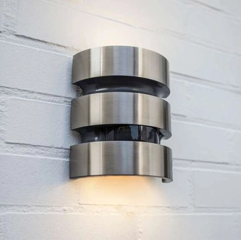 Elewacyjna LAMPA kinkiet MAYA 5198401001 Lutec metalowa OPRAWA ścienna LED 15W 3000K z czujnikiem IP44 stalowa