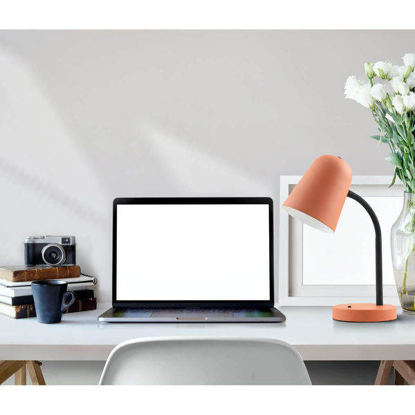 Stojąca lampka na biurko Prato TB-37643-OG Italux pomarańczowy