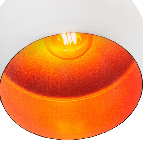 LAMPA wisząca MODERN 306760 Polux metalowa OPRAWA skandynawska zwis biały złoty