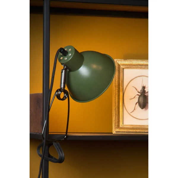 Regulowana lampka z klipsem MOYS 45987/01/33 Lucide zielony