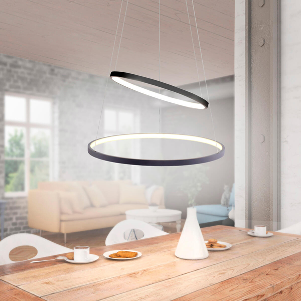 Podwójna lampa zawieszana Circle 11525-13 Just Light LED 46W 3000K antracyt