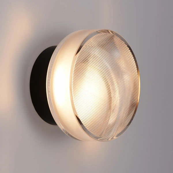 Okrągła lampa ścienna CARMELLO ST-DL-8535 black LED 2,5W 3000K czarna