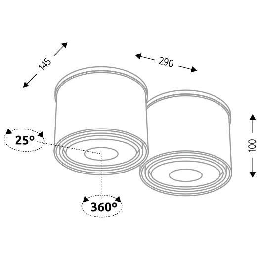 Spot LAMPA sufitowa MIKI 7019 Shilo natynkowa OPRAWA DOWNLIGHT do łazienki biały