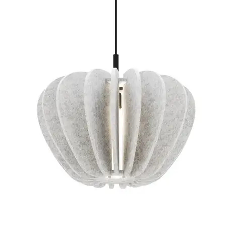 Salonowa lampa wisząca Cambio MOD398PL-01S do sypialni nad stół szara
