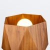 Drewniana lampka stołowa Angular QN-ANGULAR-TL-TEAK brązowy