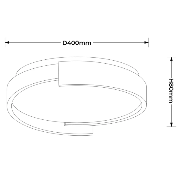 Plafon do przedpokoju Halo LP-1453/1C-38 WH LED 25W 3000-6000K biały