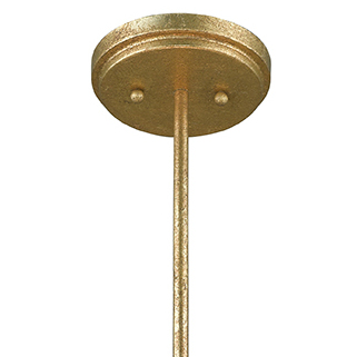 Klasyczna LAMPA wisząca GN-LEMURIA-P-M Elstead GILDED NOLA okrągła OPRAWA metalowa złota biała