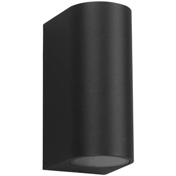 Ogrodowa LAMPA elewacyjna OVALIS EKO8319 Milagro metalowa OPRAWA półokrągły kinkiet zewnętrzny outdoor IP44 czarny