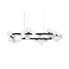 Kulista lampa wisząca ALURE MSE1501100606/MILK nad stół balls biała czarna