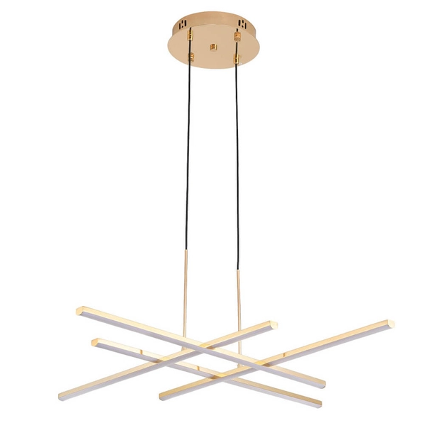 Wisząca lampa CRISS CROSS ST-MD240406-4 gold LED 48W 3000K złoty